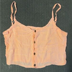 Peach colored crop top